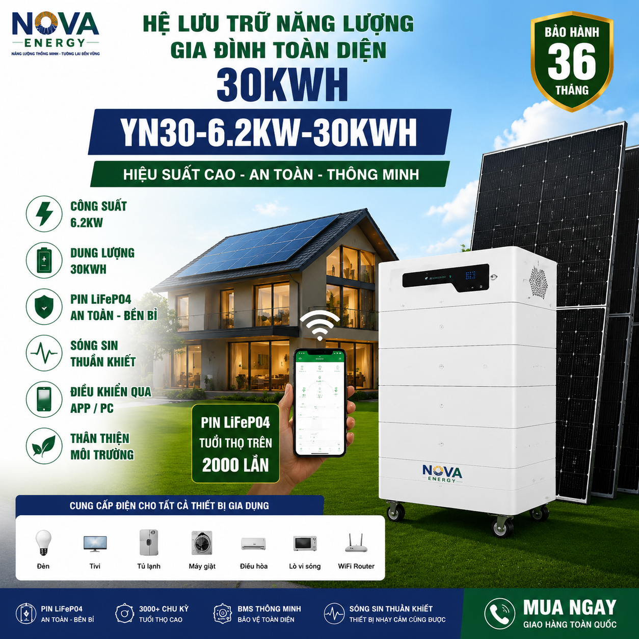 YN30 6200W 30kWh