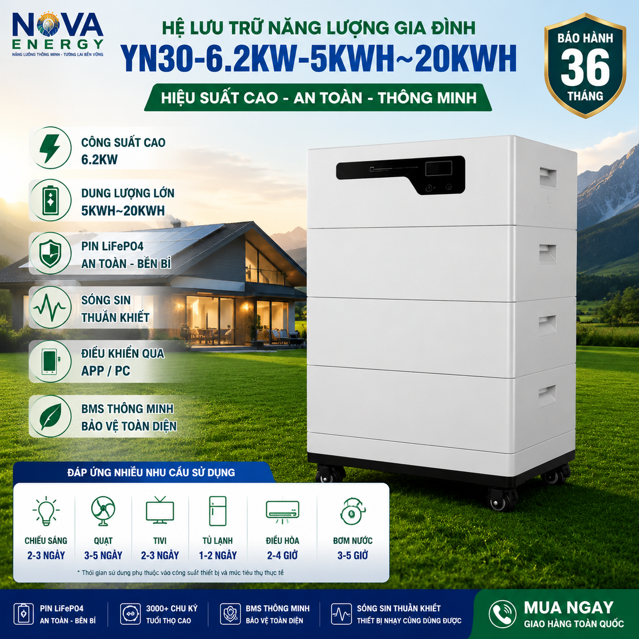 YN30 6200W 5kWh